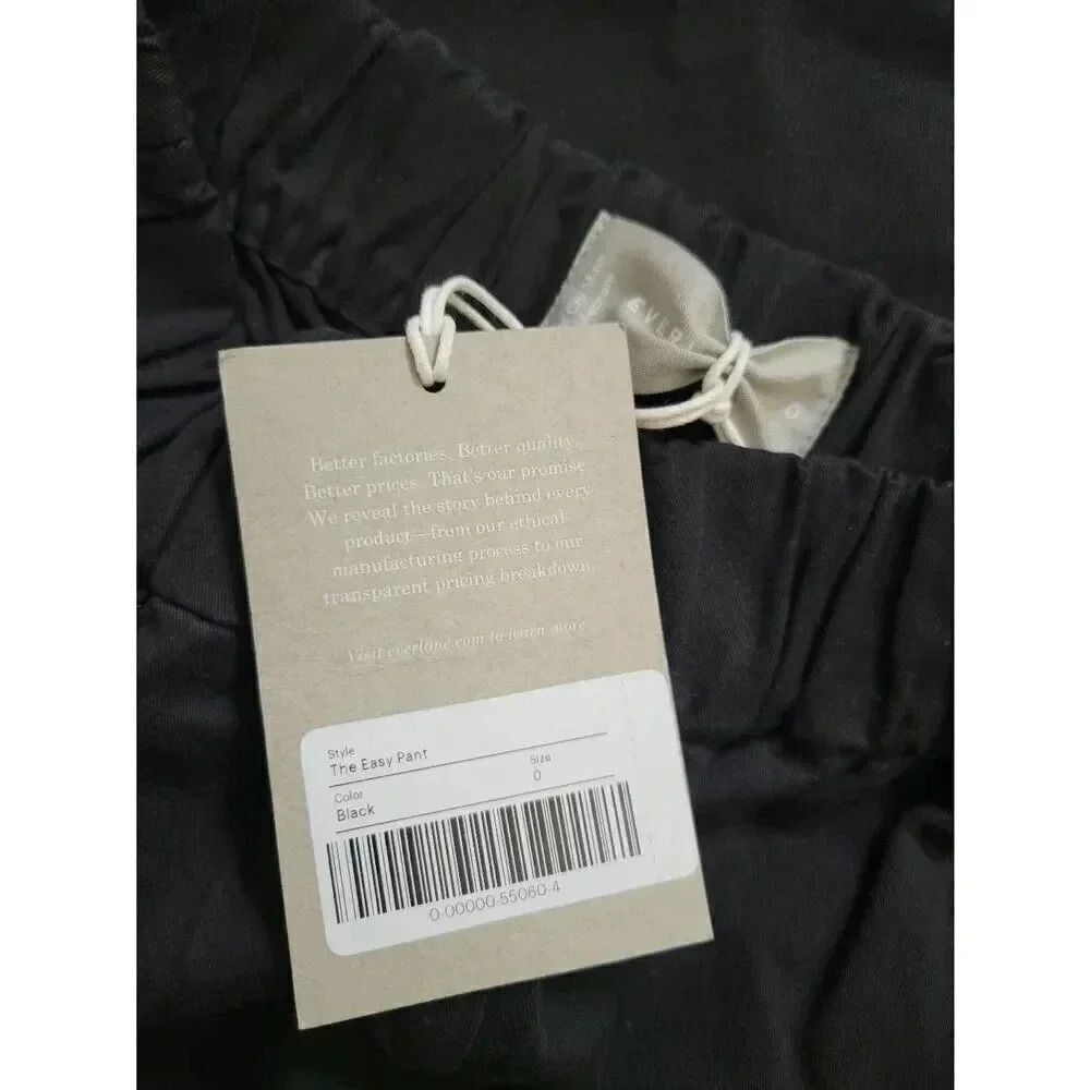 Everlane The Easy Pants 0, Black $88 NWT - Picture 7 of 7